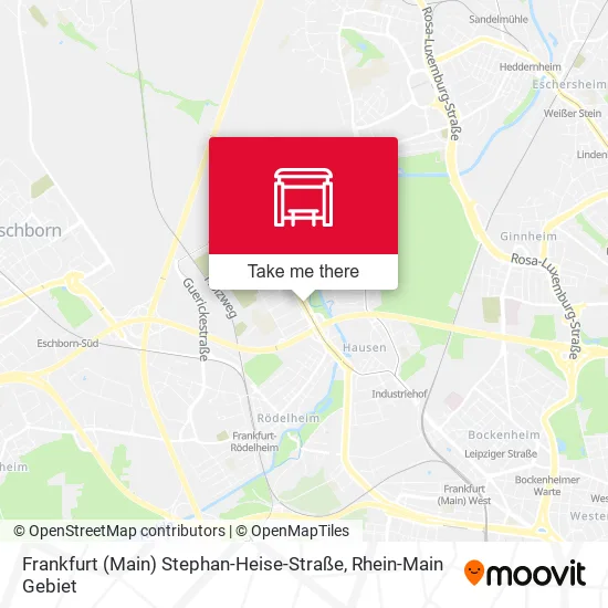 Карта Frankfurt (Main) Stephan-Heise-Straße