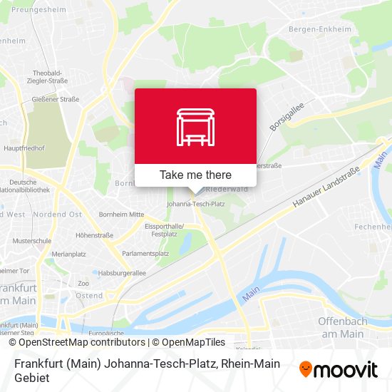 Frankfurt (Main) Johanna-Tesch-Platz map