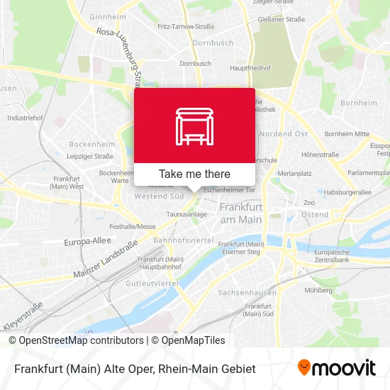 Карта Frankfurt (Main) Alte Oper