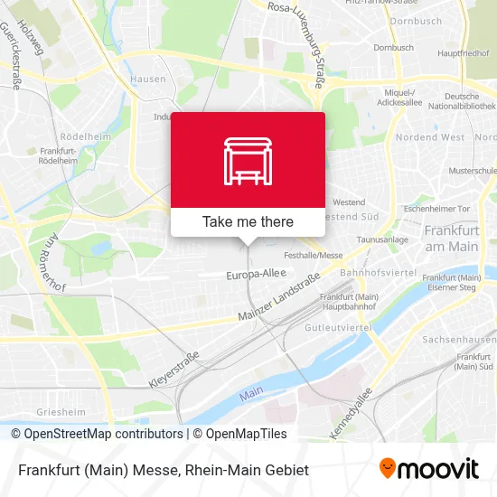 Frankfurt (Main) Messe map