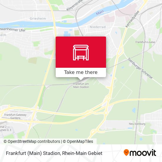 Frankfurt (Main) Stadion map