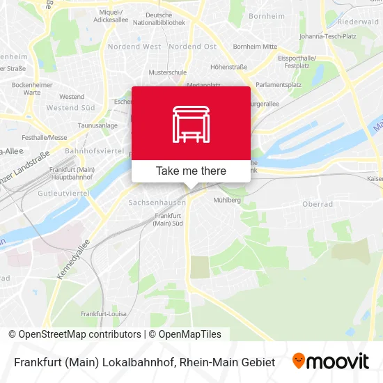 Карта Frankfurt (Main) Lokalbahnhof