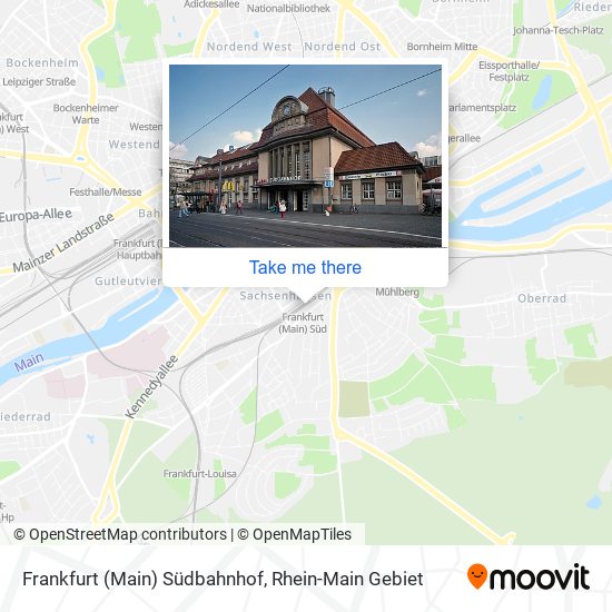 Карта Frankfurt (Main) Südbahnhof