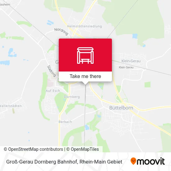 Карта Groß-Gerau Dornberg Bahnhof