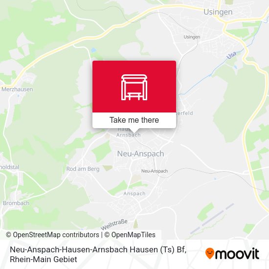Neu-Anspach-Hausen-Arnsbach Hausen (Ts) Bf map