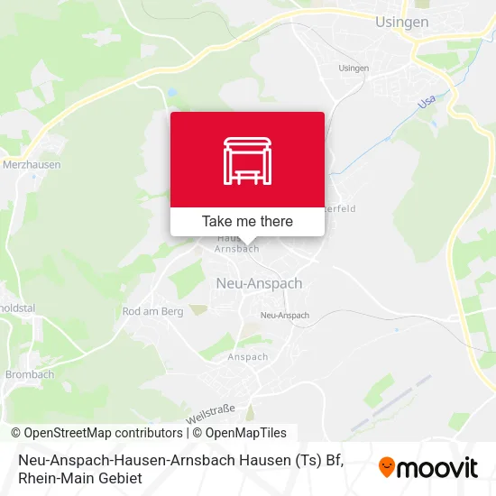 Карта Neu-Anspach-Hausen-Arnsbach Hausen (Ts) Bf