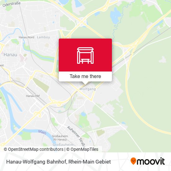 Hanau-Wolfgang Bahnhof map