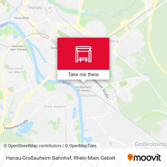 Карта Hanau-Großauheim Bahnhof