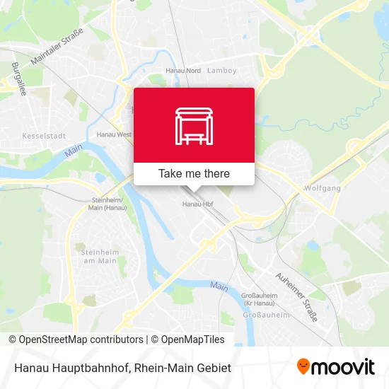 Карта Hanau Hauptbahnhof
