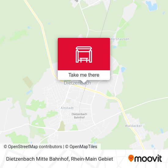 Dietzenbach Mitte Bahnhof map