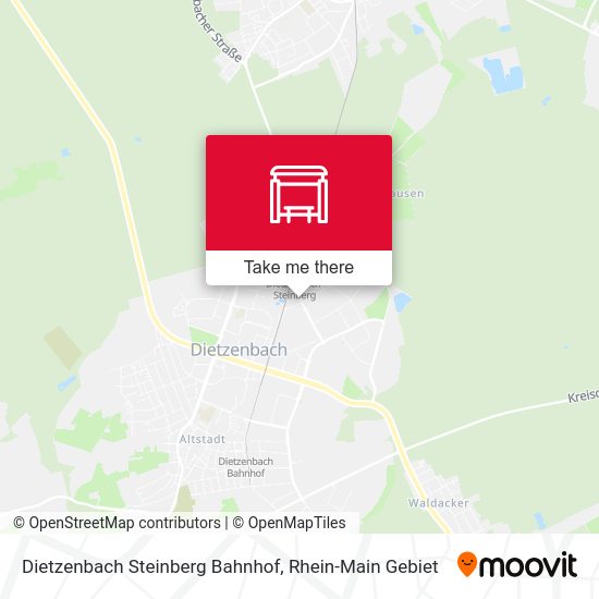 Dietzenbach Steinberg Bahnhof map