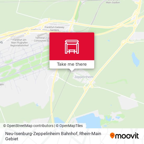 Карта Neu-Isenburg-Zeppelinheim Bahnhof