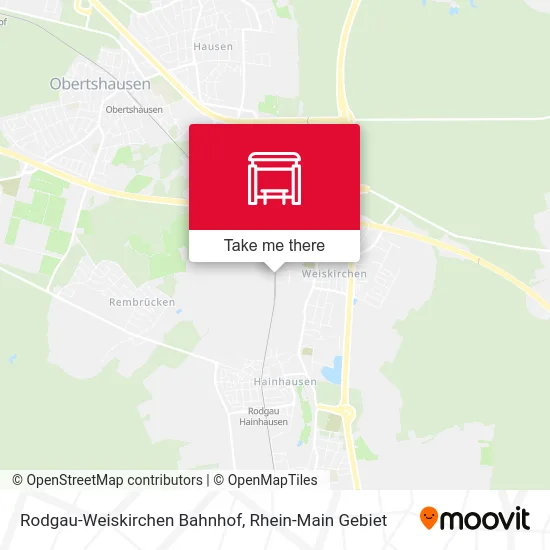 Rodgau-Weiskirchen Bahnhof map