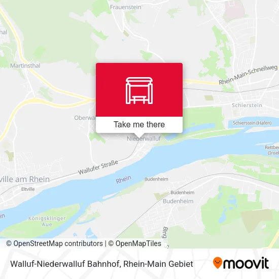 Карта Walluf-Niederwalluf Bahnhof