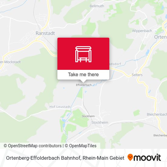Ortenberg-Effolderbach Bahnhof map