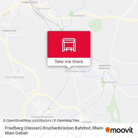 Friedberg (Hessen)-Bruchenbrücken Bahnhof map