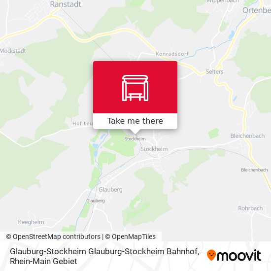 Карта Glauburg-Stockheim Glauburg-Stockheim Bahnhof