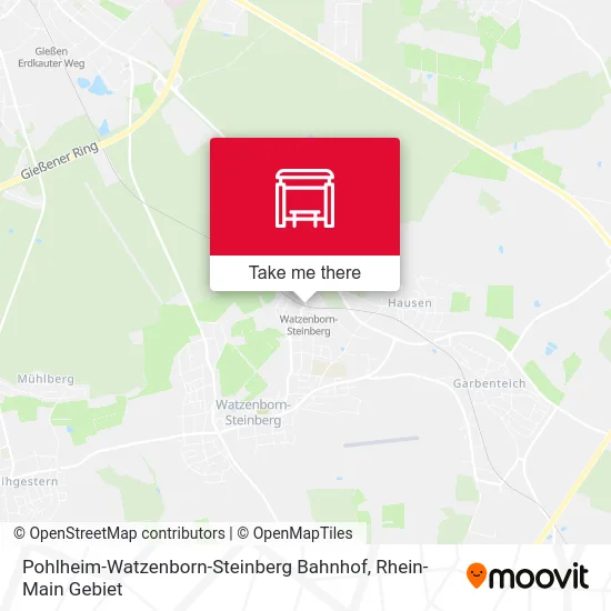 Карта Pohlheim-Watzenborn-Steinberg Bahnhof