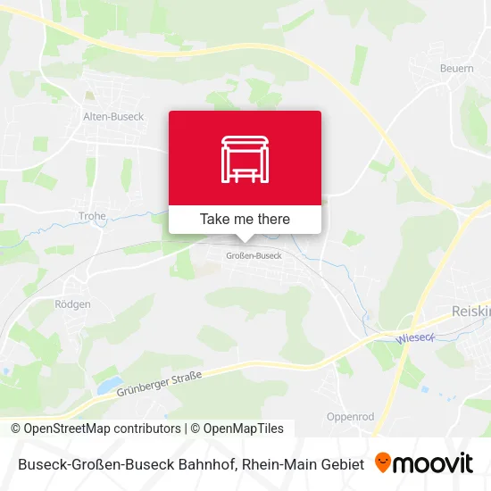 Карта Buseck-Großen-Buseck Bahnhof