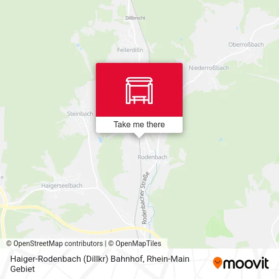 Карта Haiger-Rodenbach (Dillkr) Bahnhof