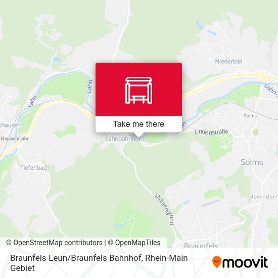 Braunfels-Leun / Braunfels Bahnhof map