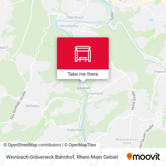 Weinbach-Gräveneck Bahnhof map