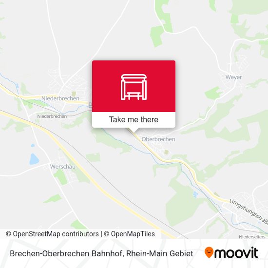 Brechen-Oberbrechen Bahnhof map