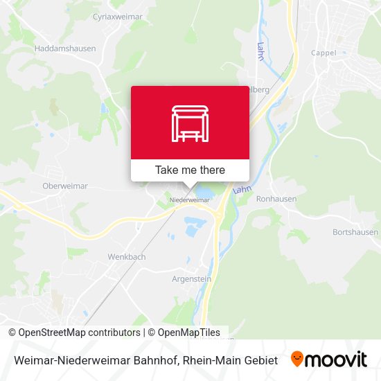 Weimar-Niederweimar Bahnhof map