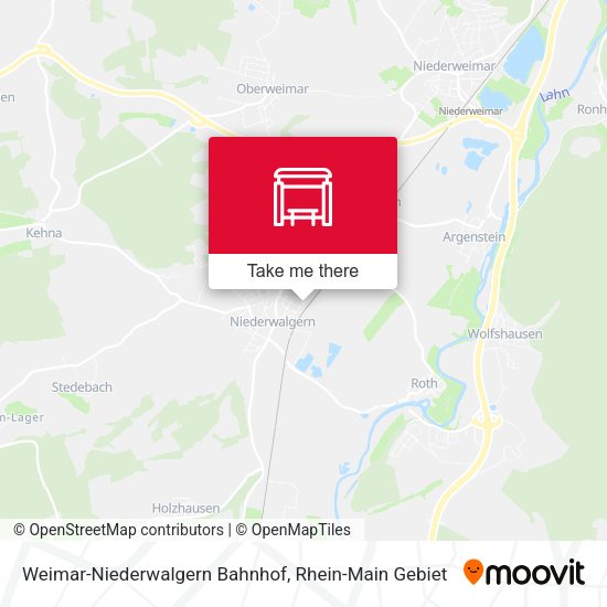 Карта Weimar-Niederwalgern Bahnhof