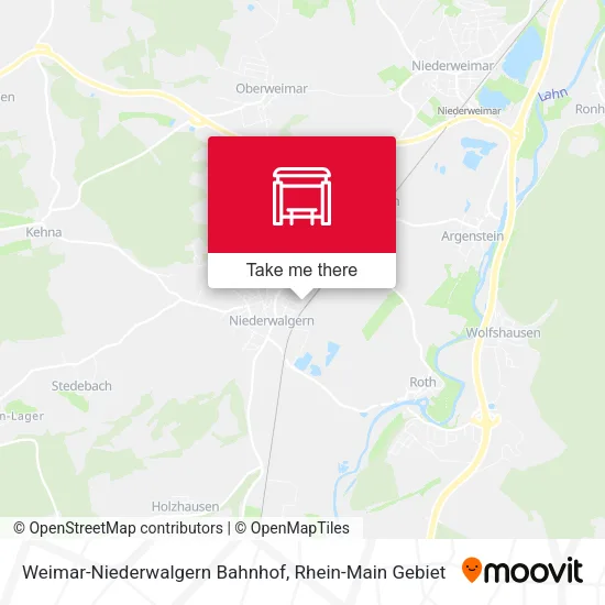 Карта Weimar-Niederwalgern Bahnhof