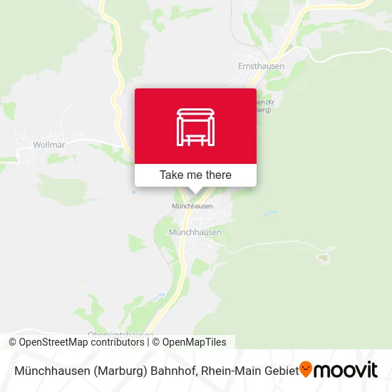 Карта Münchhausen (Marburg) Bahnhof