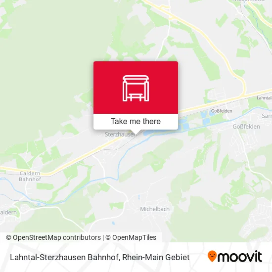 Карта Lahntal-Sterzhausen Bahnhof