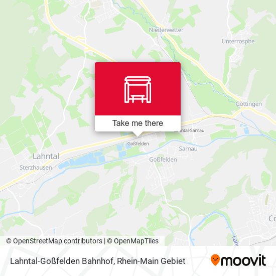 Lahntal-Goßfelden Bahnhof map