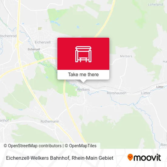 Карта Eichenzell-Welkers Bahnhof