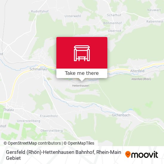 Gersfeld (Rhön)-Hettenhausen Bahnhof map