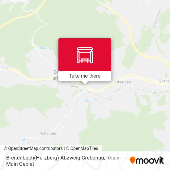 Карта Breitenbach(Herzberg) Abzweig Grebenau