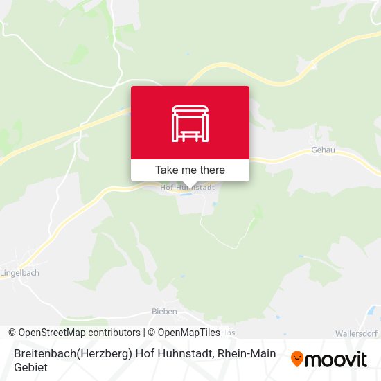Breitenbach(Herzberg) Hof Huhnstadt map