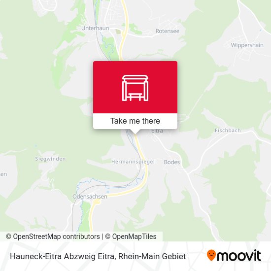 Карта Hauneck-Eitra Abzweig Eitra