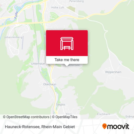 Карта Hauneck-Rotensee