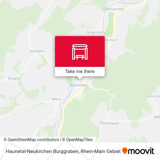 Карта Haunetal-Neukirchen Burggraben