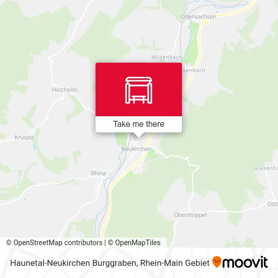 Карта Haunetal-Neukirchen Burggraben