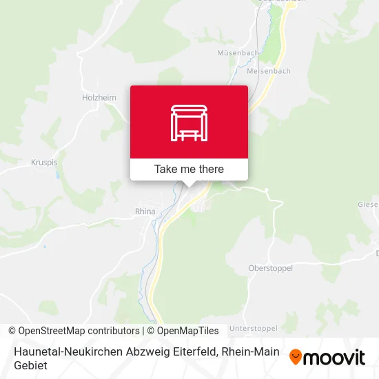 Карта Haunetal-Neukirchen Abzweig Eiterfeld