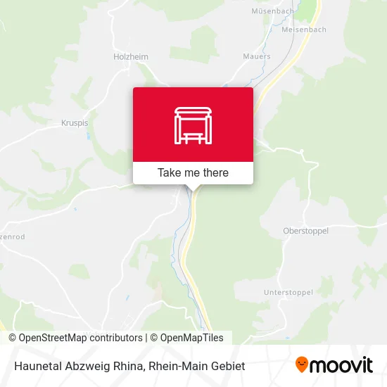 Карта Haunetal Abzweig Rhina