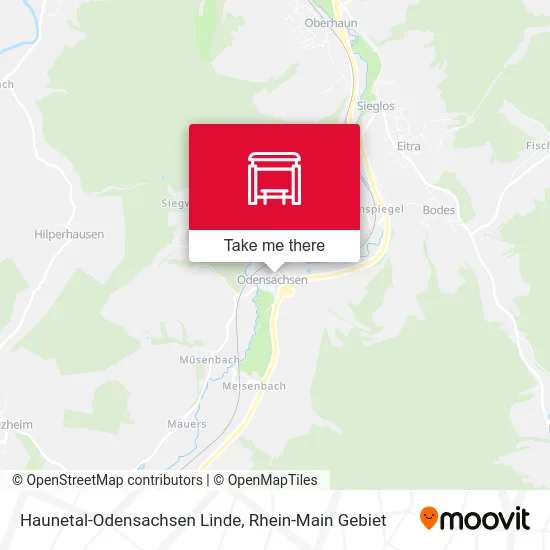 Карта Haunetal-Odensachsen Linde
