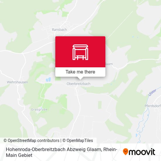 Карта Hohenroda-Oberbreitzbach Abzweig Glaam