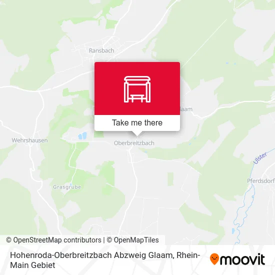 Карта Hohenroda-Oberbreitzbach Abzweig Glaam