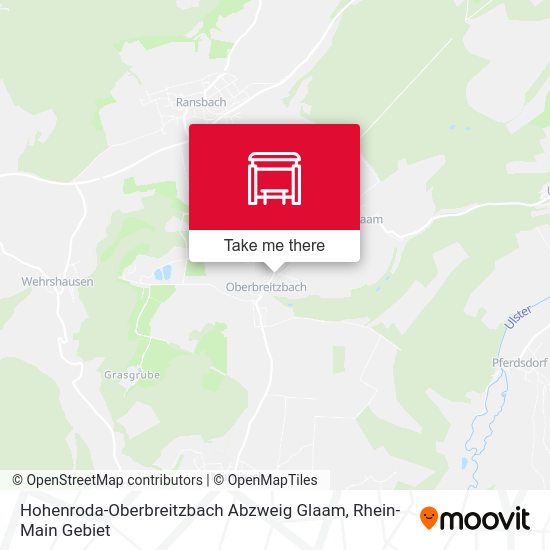 Карта Hohenroda-Oberbreitzbach Abzweig Glaam