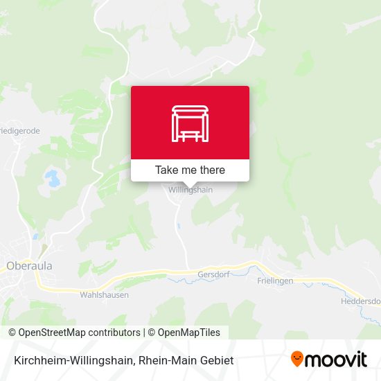 Карта Kirchheim-Willingshain