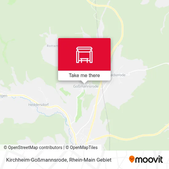 Kirchheim-Goßmannsrode map