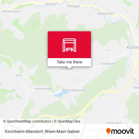 Карта Kirchheim-Allendorf